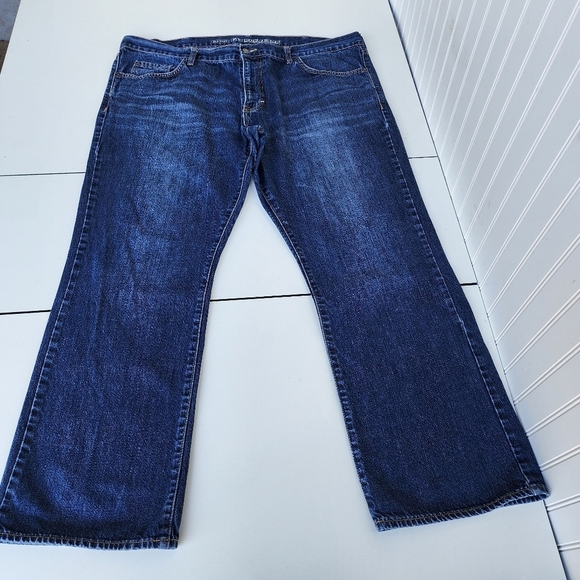 Old Navy Other - OLD NAVY Men's Famous Jeans Blue Denim Boot Cut Medium Wash 100% Cotton 42X32